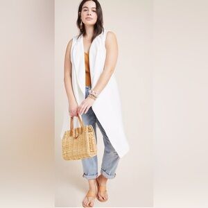 Anthropologie Draped longline Vest M/L